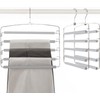 TOPIA HANGER Pants Hangers Space Saving, 3-Pack Swing Arm Pants