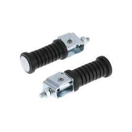 Set Pillion Foot Pegs Galvanised Black ETZ