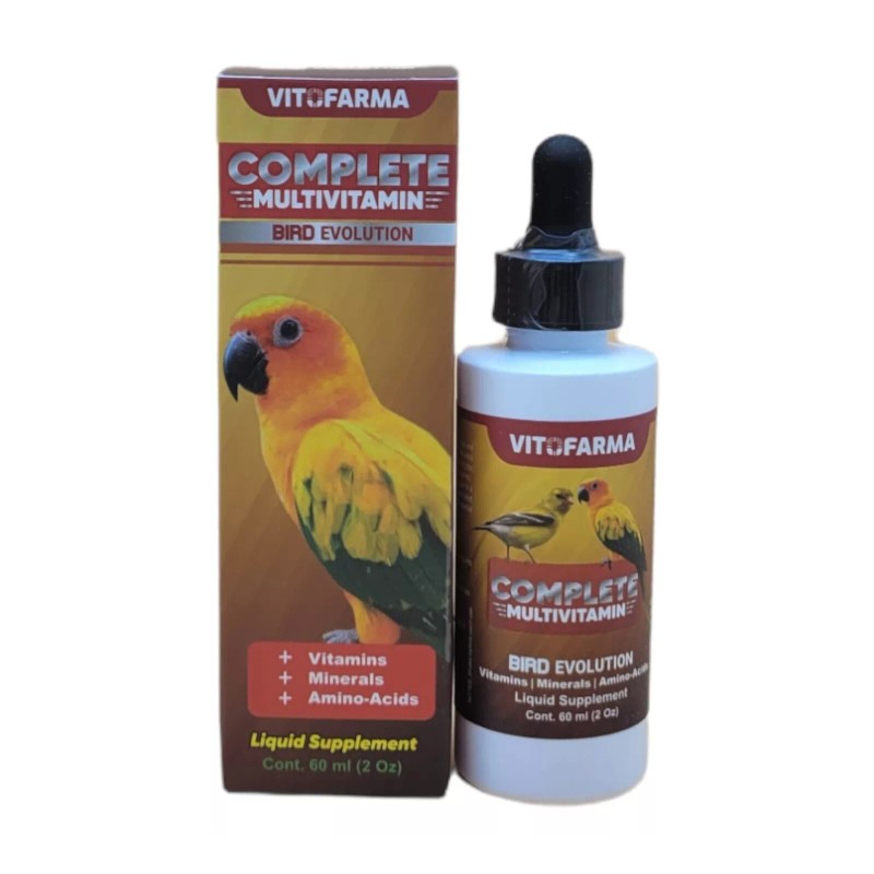 VITOFARMA Multivitamins For Birds 60ml Budgies, Parakeet, Cacatillos, Canarios exp.