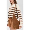 Madewell Women's Suede Essentials Slouch Hobo: Studs, Aged Cognac, Brown,