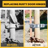 Hicarer 4 Pcs Chain Link Post Gate Hinge 3"[2 7/8"