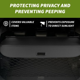 Blycorul Trunk Cargo Cover for Kia Sportage 2023-2025, with Carbon Fiber Texture Ends, Anti-Peeping Retractable Security Shade for Privacy, Kia Sportage Accessories