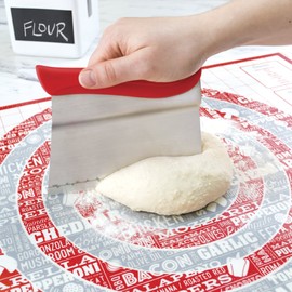 Tovolo Bench Tapered Edge Scraper Measurement Guide, Dishwasher Safe Red