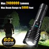 Weoxi Rechargeable Flashlights 2400000 High Lumens,Super Bright LED Flashlight for