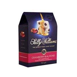 Sally Williams, Premium Soft Honey Nougat Gift Box - Handcrafted Nougats with Roasted Almond Nuts and Cranberries - 150g Pack of 2