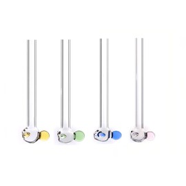 Glass Straws(Yellow+Green+Blue+Pink),Fish Glass Straws Glass Straws for Drinking Creative Straws Reusable Glass Straws