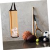 GRIRIW 3pcs Portable Mesh Tennis Ball Storage Bag Wall Mounted