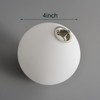 FMOPQ Lighting Replacement Glass Lampshade 4 Inch Milky White Glass