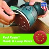 Gator 5-Inch 8-Hole Hook and Loop Red Resin Multi-Surface Sanding