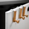 MDFAYE Over The Cabinets Hooks Coat Robe Towel Holder Door