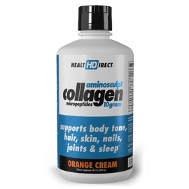 HEALTH DIRECT – AminoSculpt Liquid Collagen Micropeptides – 28 FL Oz – 28 Servings – 10 Grams of Premium Medical-Grade Liquid Collagen for Women – Orange Cream