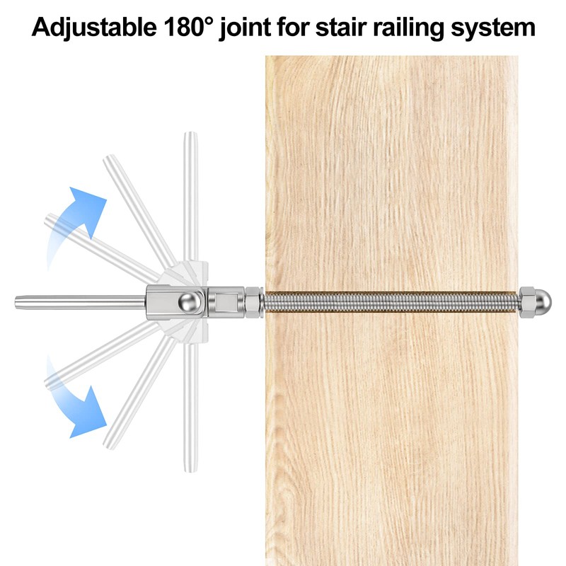 [Patent]CKE 20 Pack T316 Stainless Steel 180° Adjustable Angle Cable