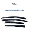 Immortal Group IG Window Visor for Hyundai Palisade 2020-2024, Rain Guard Tape-On Extra Durable Sun Wind Side Vent Window Deflector Mugen Style, 2020 2021 2022 2023 2024