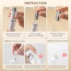 Cryslora Perfume Atomiser, Rotary Press Leather Refillable Perfume Bottle, High-End