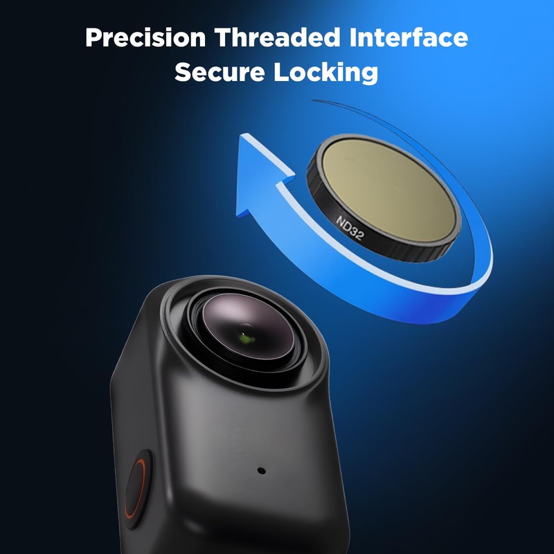 Haoge DJI Osmo Nano用フィルターセット、CPL、ND8、ND16、ND32、Osmo Nanoアクセサリー、ウルトラスリムアルミニウムフレームHD光学ガラスとスクリーンプロテクター付き