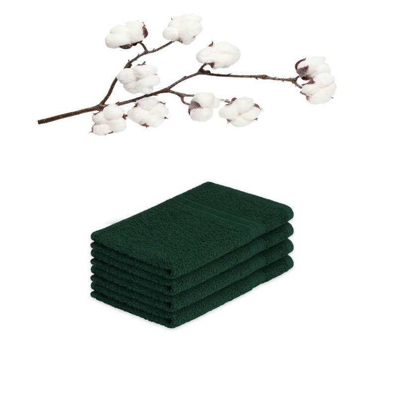 EXKLUSIV HEIMTEXTIL Guest Towels Set of 4 30 x 50