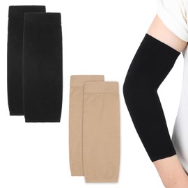 Aeaocvo 2 Pairs Tattoo Sleeve Cover Forearm Tattoo Cover up Forearm Compression Protective Sleeve Arm Sleeves for Women Men