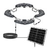 Solar Palm Tree Lights Outdoor Warm Light 3000K, Solar Spotlights