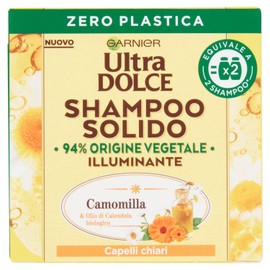 Garnier Ultra Dolce Chamomile Shampoo for Light Hair with 100% Eco-Friendly Plastic Free Packaging 60g