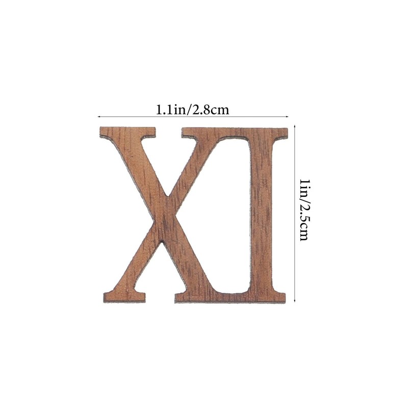 OSALADI Clock Numbers Roman Clock Numerals, 3D DIY Wall Clock