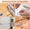 4pcs Pocket Screwdriver Set with 1 Synthetic Leather Case, Removable