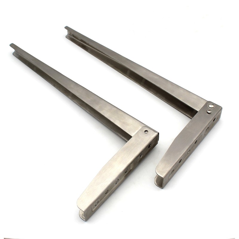 Castuvy Heavy-Duty Stainless Steel Wall-Mounted Folding Rack Bracket, Set of