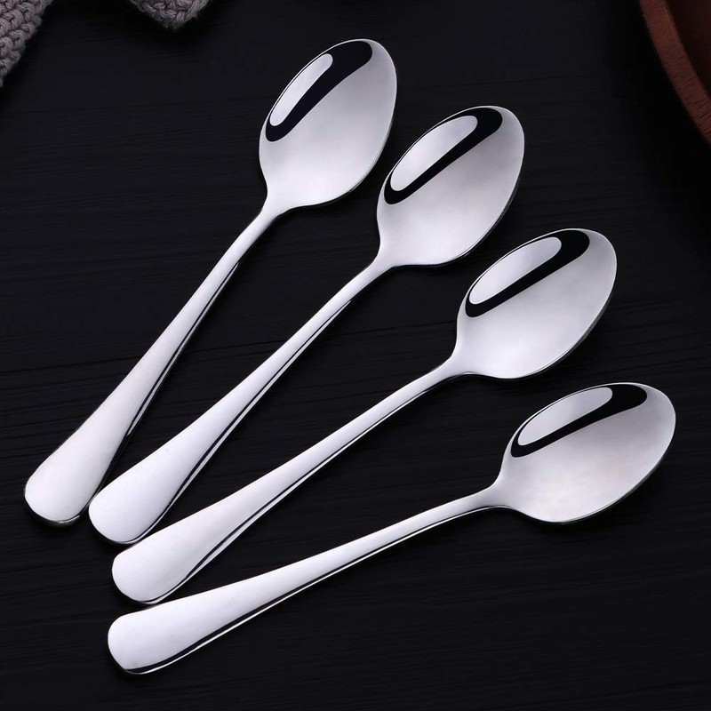 Meisha 12-Piece Coffee Spoons, 4.4-Inch Stainless Steel Mini Demitasse Espresso