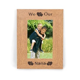 We Heart Our Nana 6x4 Portrait Photo Picture Frame Love Gifts Presents For Birthday From Grandchildren