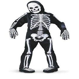 Fun World White Skelebones Costume, Large 12-14, Multicolor