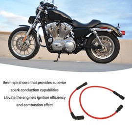 Juego de Cables de Buj¨ªa de 8mm, 2 uds., Kit de Cables de Encendido de Buj¨ªa de Goma para XL883 XL883C 883 XL883L XL883N XL883R 883R,otro