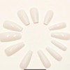 24pcs Long Coffin Ballet Press On Nails, Gradient Fake Nails,Full