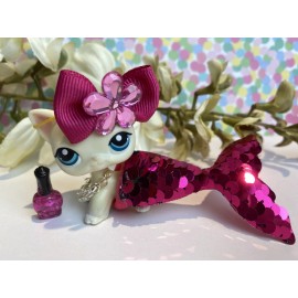 Handmade by 4 The littlest pets Littlest Pet Shop Clothes LPS Skirt accessories custom Mermaid CAT NOT INCLUDED
