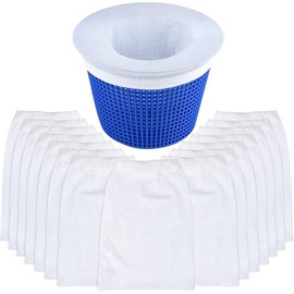 40 Pack Pool Skimmer Socks Savers for Pool Filters,Swimming Pool Skimmers Filter Socks for Skimmer Basket Clean Debris and Leaves for In-Ground and above Ground Pools - Color: 20