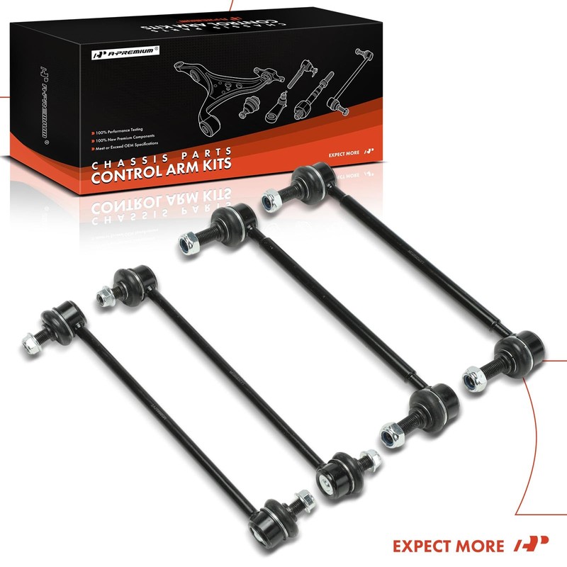 A-Premium Set of 4, Front and Rear Sway Bar Link