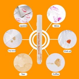 Stain Remover Pen Bleach Pen for Clothing, Wash Free Laundry Clean Pen for Clothes Fabric Coffee, Food, Red Wine, Lipsticks, 3pcs