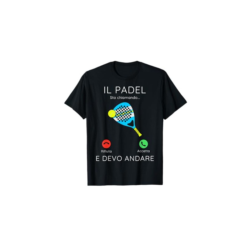 Padel Sta chiamando Divertente Uomo Donna padelista Regalo Maglietta