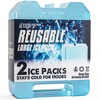 Large Reusable Ice Packs for Cooler with Handle (2 Pack)