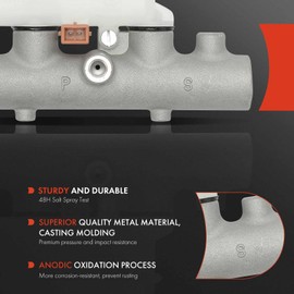 A-Premium - Cilindro maestro de freno con depósito y tapa compatible con vehículos Hyundai, para Tiburon 2003, 2004, 2005, 2006 y 2007, sustituye a 585102C500