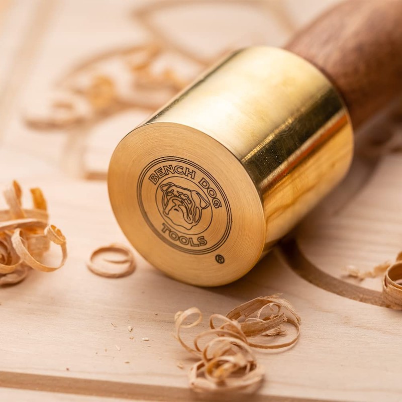 Bench Dog 12 oz. Brass Mallet with Sapele handle
