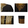 UNINUKOO African Dashiki for Men 2 Piece Sets Traditional Gold