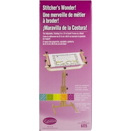 Fun Express Frank A. Edmunds Sticher's Wonder! Adjustable Craft Stand with Split Rail Scroll Frame, 6115