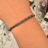 Casvia Men’s Lava Textured Hematite Bracelet - Handcrafted Original Design