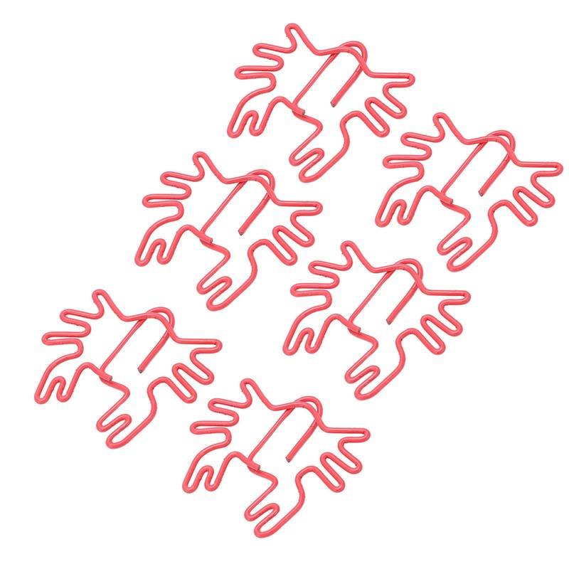 100Pcs Kids Paper Clips Crab Style Metal Exquisite Color Wide