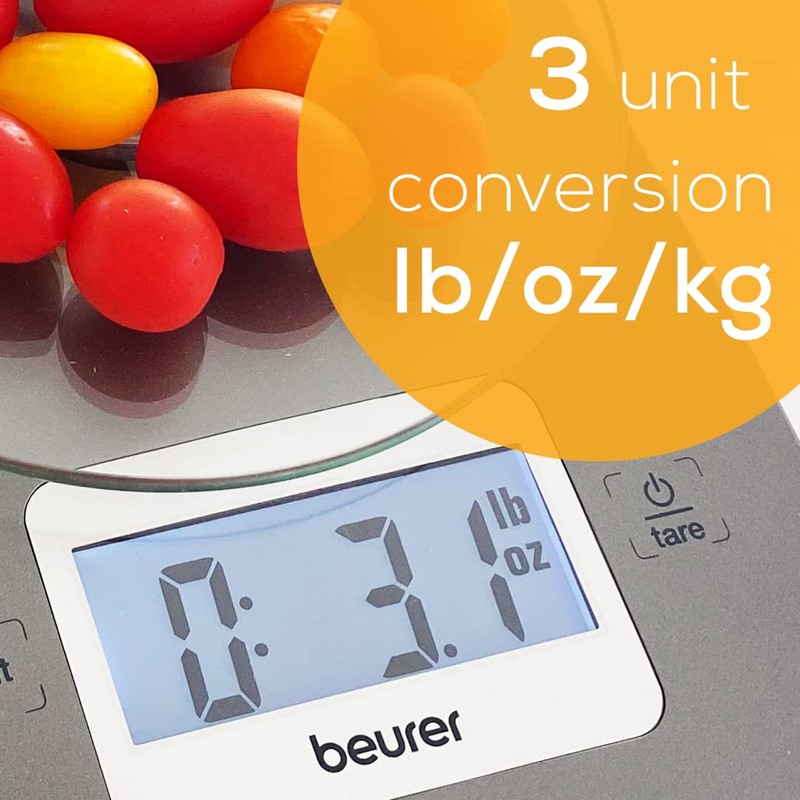 Beurer KS26 Kitchen Scale High Accuracy Digital Food Scales Weight