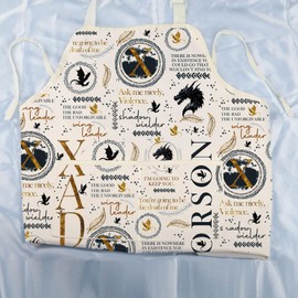 VAMSII Xaden Riorson 4th Wing Merch Dragon Riders Apron Basgiath Violet Sorrengail Iron Flame Bookish Gift (CAXadenApron)