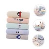 IWOWHERO Soft Cotton Face Towels for Kids 5 Pack Absorbent