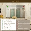 TETOTE Brushed Gold Bathroom Mirror, 24 x 36 Inch Metal