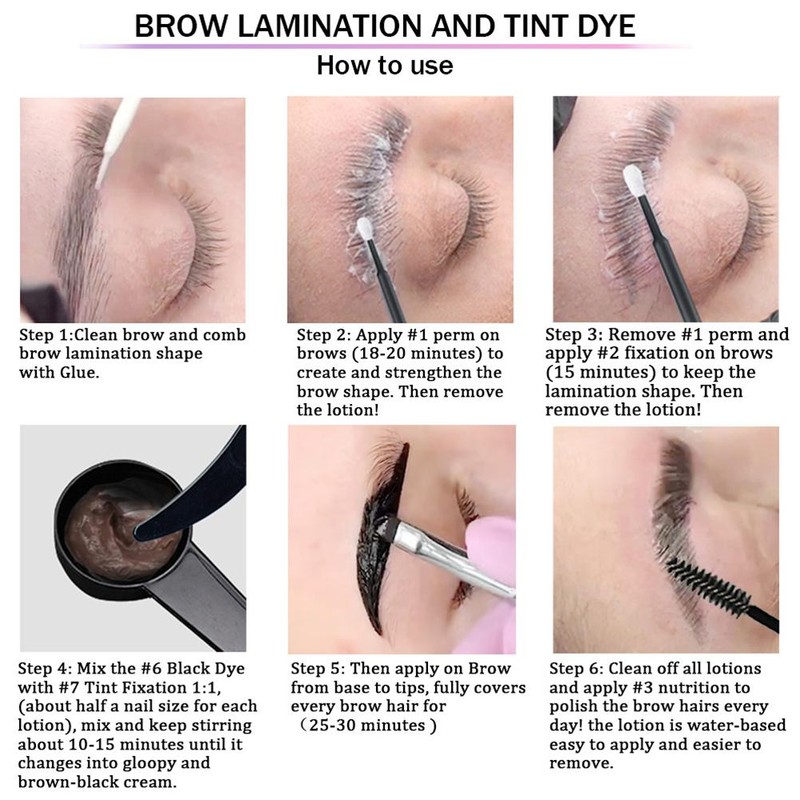 Eyelash and Brow Lift and Tint Kit Eyelash Lamination Starter