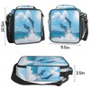CFERSAN Dolphin Summer Ocean Kids Insulated Lunch Bag School Bento