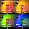 GLOWRIUM Super Bright RGB Light Reading Lamp – Flexible Gooseneck